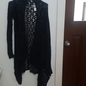 Sheer crochet cardigan